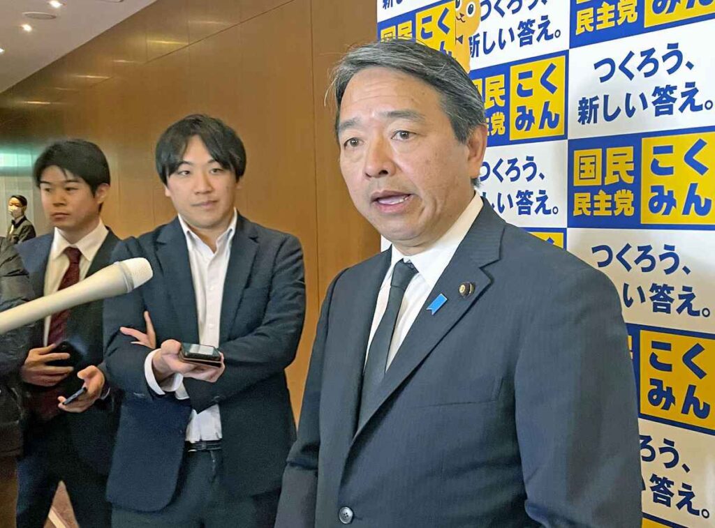 【政治】榛葉幹事長「壁ばかりつくってまるで壁職人」　自公批判の国民民主、協議決裂で痛手も強気